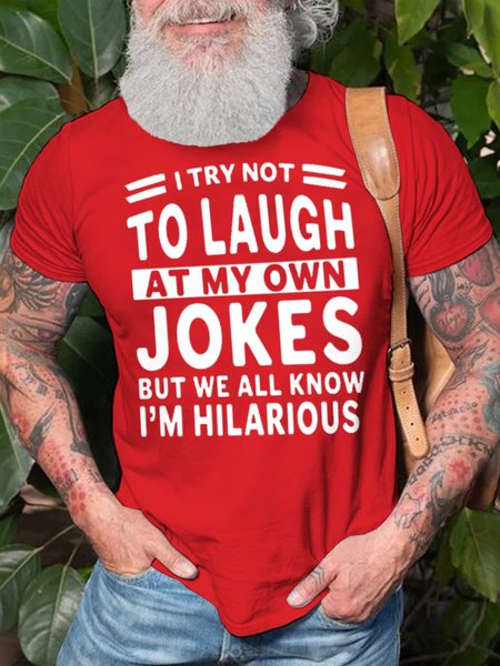 

Funny Short Sleeve Cotton Short sleeve T-shirt, Red, T-shirts