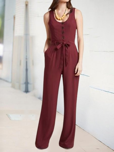 

Designer Casual Spring New Ladies Jumpsuit, Red, Jumpsuits＆Rompers