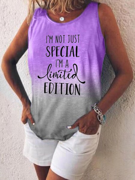 

Gradient print casual explosion spring new designer women's knitted top, Multicolor, Tanks & Camis