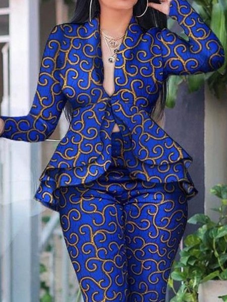 

Regular Fit Elegant Flat Collar Blazer, As picture, Blazers