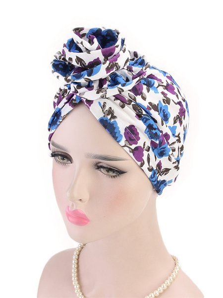 

Boho Abstract Print Cap, Color6, Hats