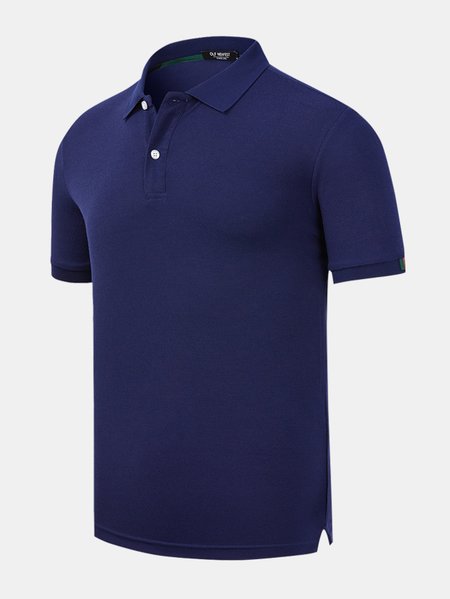 

Men's Moisture Wicking Quick Dry Breathable Short Sleeve Polo Shirt, Navyblue, polo