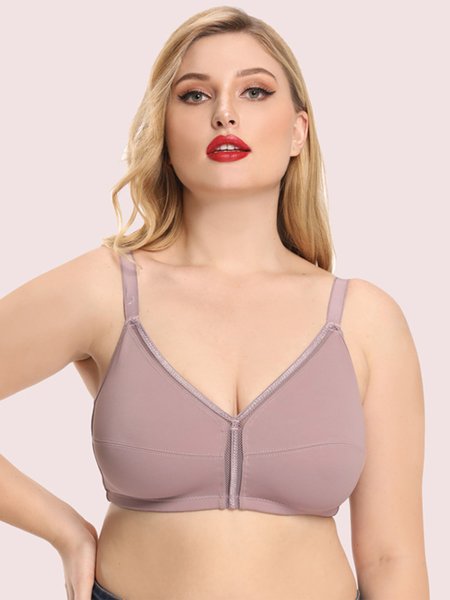

Lace Push Up Ultra Thin Wireless Bra Plus Size, Lavender, Bra&Bra Sets