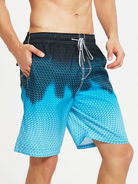 

Mens Hawaiian Beach Pants, Aqua blue, Men's shorts