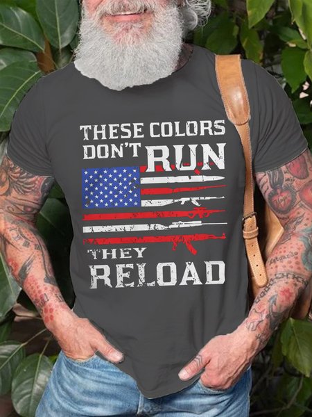 

THESE COLORS DON'T RUN LIMITED EDITION Casual Short Sleeve T-Shirt, Deep gray, T-shirts