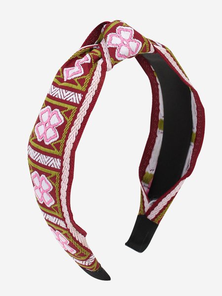 

Vintage Ethnic Embroidered Headband, Color5, Women Hair Accessories