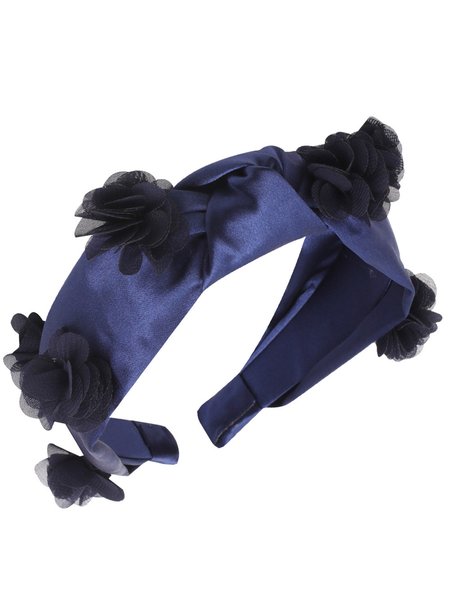 

bohemian Flower Headband, Navyblue, Headdress