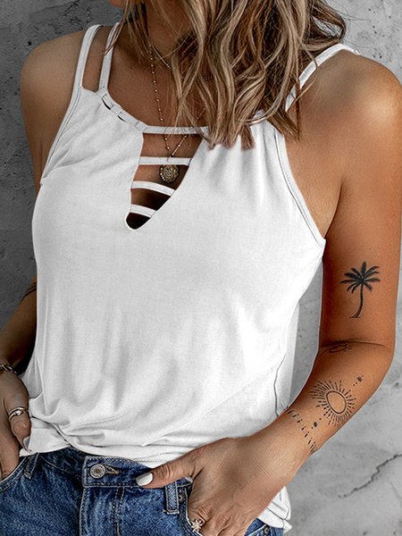 

Fashion sexy suspenders white vest, Tank Top
