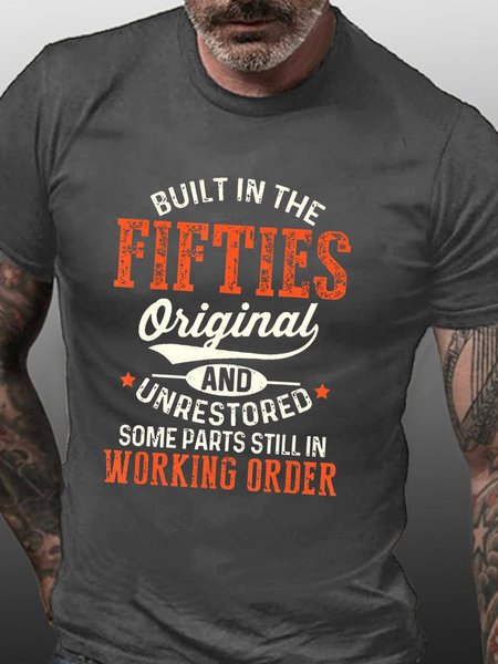 

Men's Printed T Shirts With Fifties, Deep gray, T-shirts