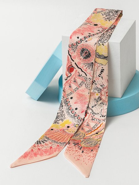 

Trend Print Pattern Silk Scarf Headband, Color11, Scarves&Gloves