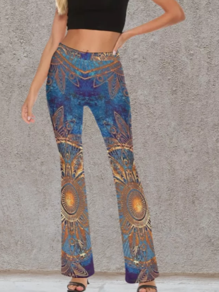 

Perris pattern trousers Regular Fit Pants, Blue, Pants