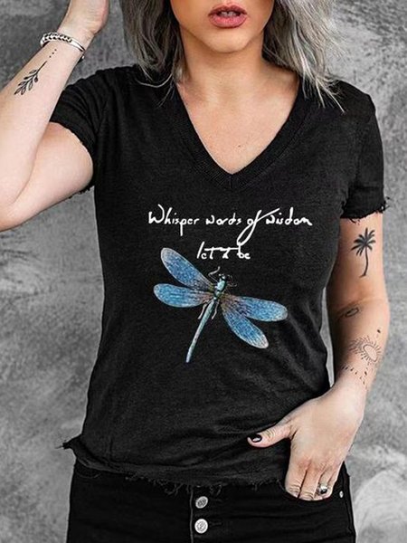 

Dragonfly Short Sleeve T-Shirt, Black, T-Shirts