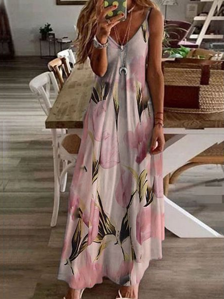 

Casual Cotton Blends Short Sleeve Knit Dress, Pink, Dresses