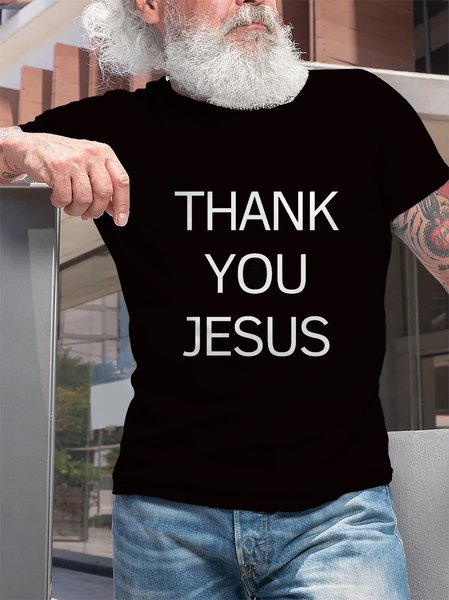 

Cotton Crew Neck Vintage Short Sleeve T-Shirt, Black, T-shirt