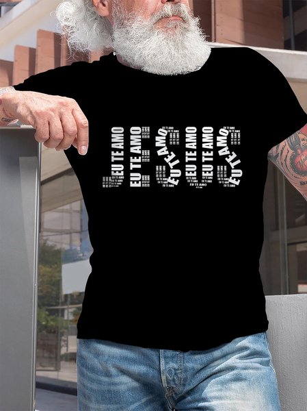 

Short Sleeve Vintage Short Sleeve T-Shirt, Black, T-shirt