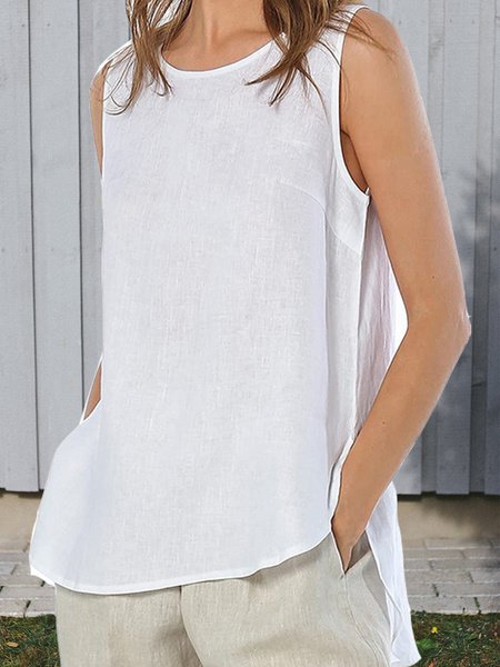 

Crew Neck Short Sleeve Blouse Tops, Off white, Tops