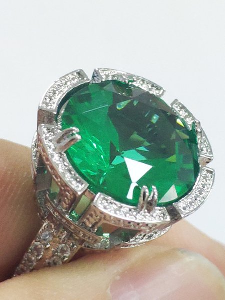 

Dinner Zircon Ring, Silver, Rings