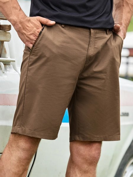 

Cotton And linen Style Based linen Men lie Fallow Joker Shorts, As picture, Men's shorts