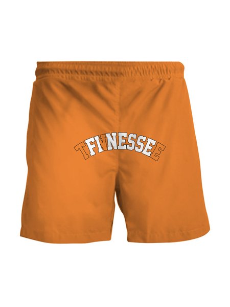 

Men's Printed Casual Breathable Beach Pants, Yellow, Men's shorts