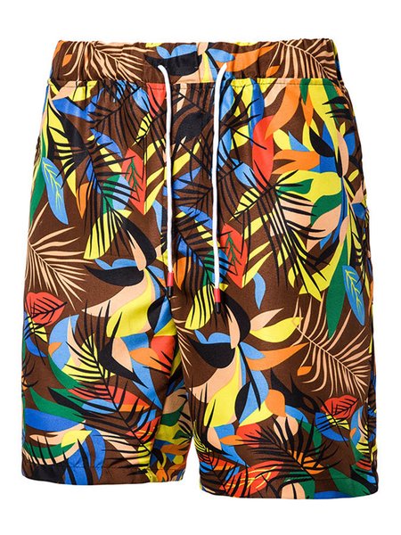 

Hawaiian Men's Beach Shorts, Deep brown, Men's shorts