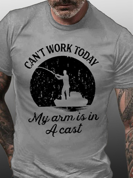 

Can’t Work Today My Arm Is In A Cast Shirts&Tops, Light gray, T-shirts