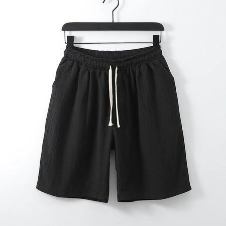 

Plain Shorts, Black, Men's shorts