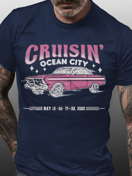 

Cruisin Ocean City Vintage Car 2022 Shirts&Tops, Navyblue, T-shirts