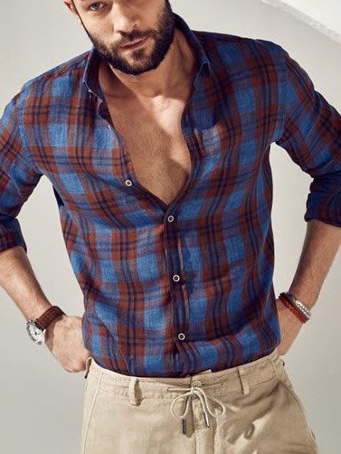 

Long Sleeve Vintage Long Sleeve Shirt, As picture, Blouses&Shirts
