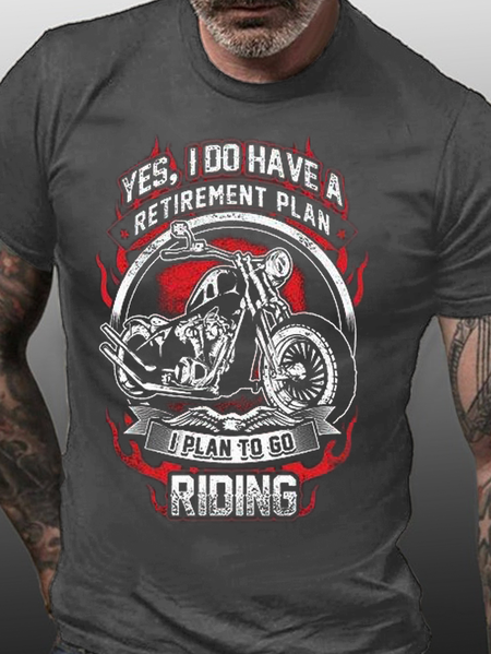 

My Retirement Plan Is To Go Riding Shirts&Tops, Deep gray, T-shirts