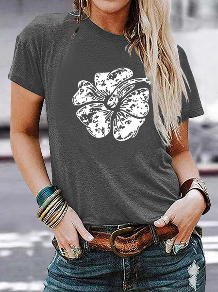 

Casual Short Sleeve T-Shirt, Deep gray, T-Shirts