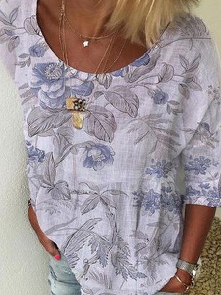 

V Neck Tribal Short Sleeve T-Shirt, White, T-Shirts
