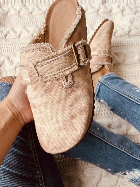 JFN Beige Black Casual Cover Toe Slippers, Women Shoes>>Women's Shoes>>Women sandals Slippers
