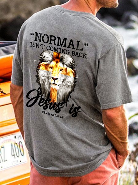 

Normal Isn’t Coming Back Jesus Is Revelation 14 T-Shirt, Light gray, T-shirts