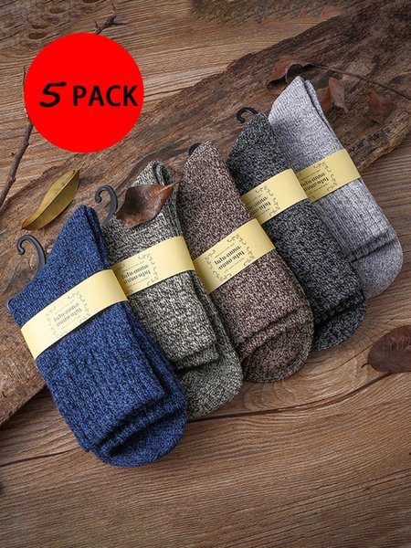 

10pack Plain Long Socks Men, Multicolor, Men's Accessories