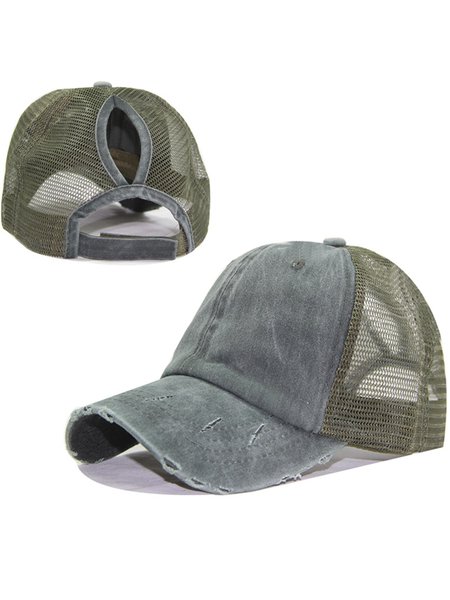 

COATED WASHED BASEBALL HAT, Army green, Men Hats &Scarves&Gloves