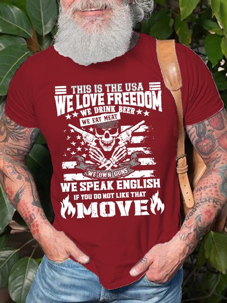 

THIS IS THE USA Short Sleeve T-Shirt, Red, T-shirts