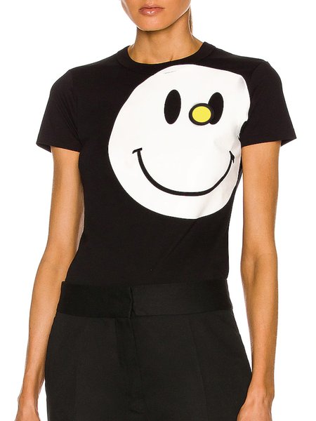 

Casual Crew Neck Short Sleeve T-Shirt, Black, Tees