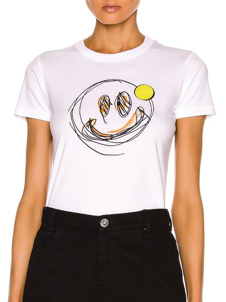 

Regular Fit Casual Short Sleeve T-Shirt, White, Tees