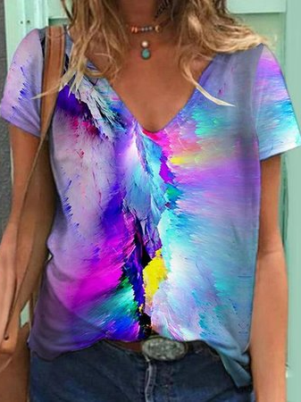 

Ombre Regular Fit Short Sleeve T-Shirt, Multicolor, T-Shirts