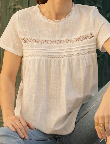 

Basics Short Sleeve Tops, Beige, Tunics