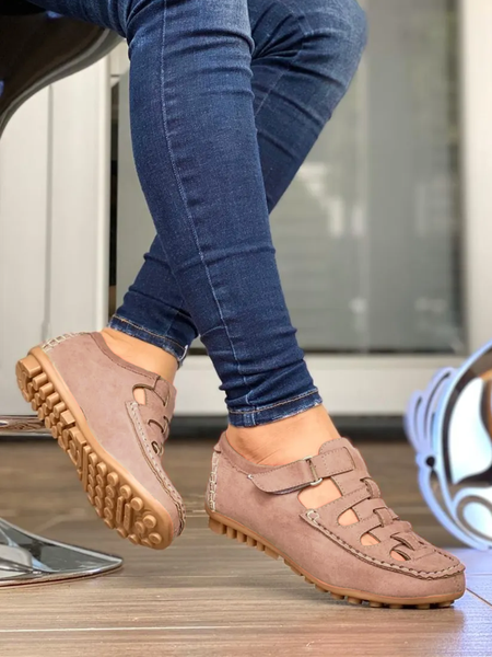 Spider Sandal Shoes For Women, Pink, Flats