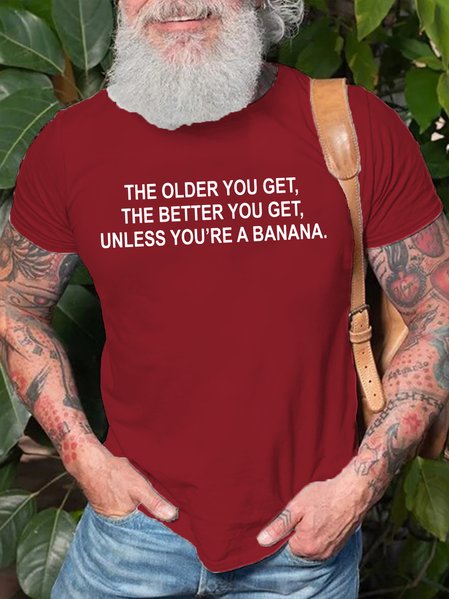 

The older you get Short Sleeve T-Shirt, Red, T-shirts