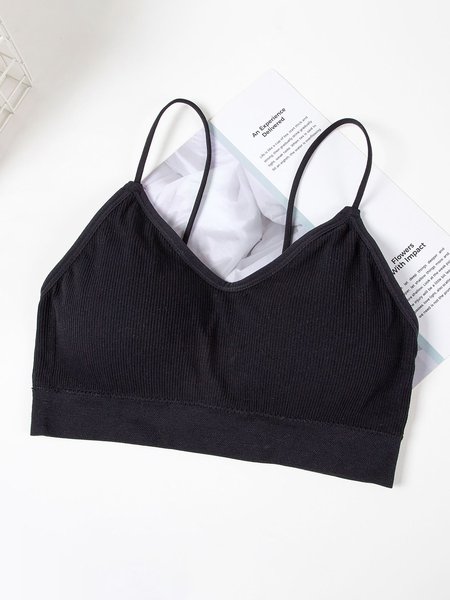 

JFN Seamless Ultra Lightweight Padded Sling Beauty Vest Vest Wrap Chest Plus Size, Black, Bra & Bra Sets