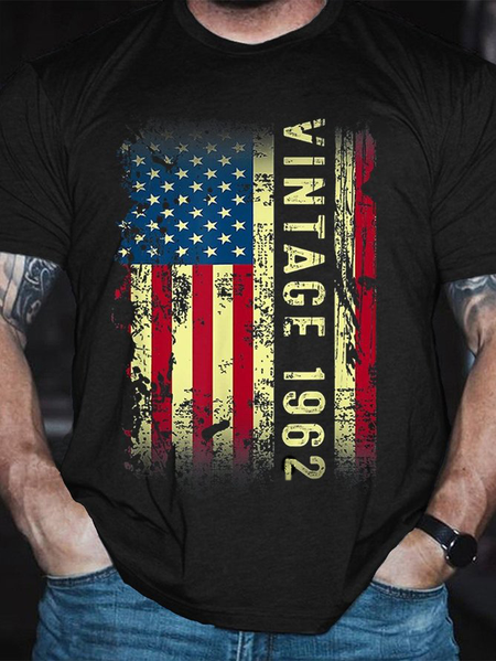 

Vintage 1962 Limited Edition Flag Print Best Gift Shirts&Tops, Black, T-shirts