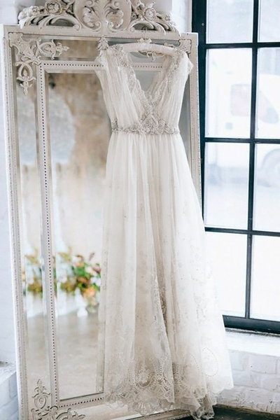 

Lace retro party dress, White, Maxi Dresses