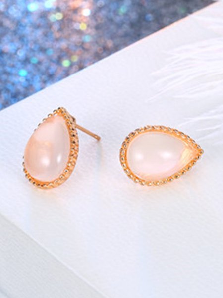 

Vintage Drop Pearl Opal Stud Earrings, Color4, Earrings