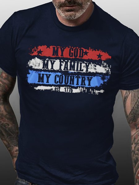 

EST 1776 Short Sleeve T-Shirt, Blue, T-shirts