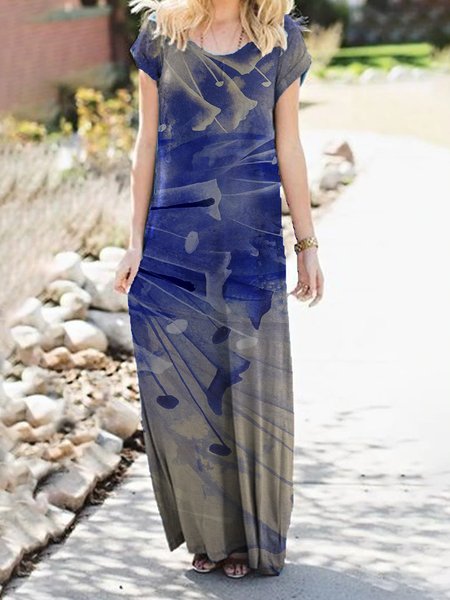 

Gradient tie-dye print spring new hot discount super nice ladies dress, Multicolor, Dresses