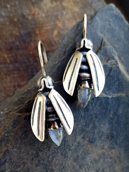 

Vintage Alloy Firefly Earrings, As picture, Earrings