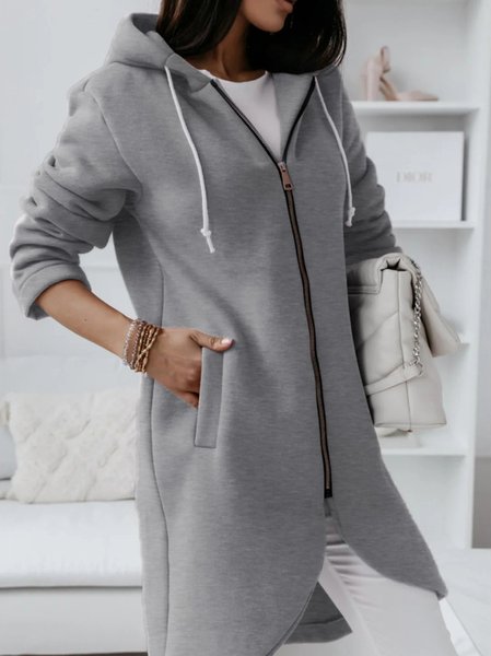 

Casual Loose Asymmetric Outerwear, Gray, Coats